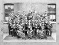 Group Photograph of the Royal Naval School of Music Bombardon Bass and Euphonium Class, Eastney 1905.
