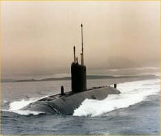 HMS Sovereign at sea (Royal Navy Submarine Museum)